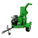 Green Yardbeast 4521 wood chipper on a transparent background Front left view with logo showing