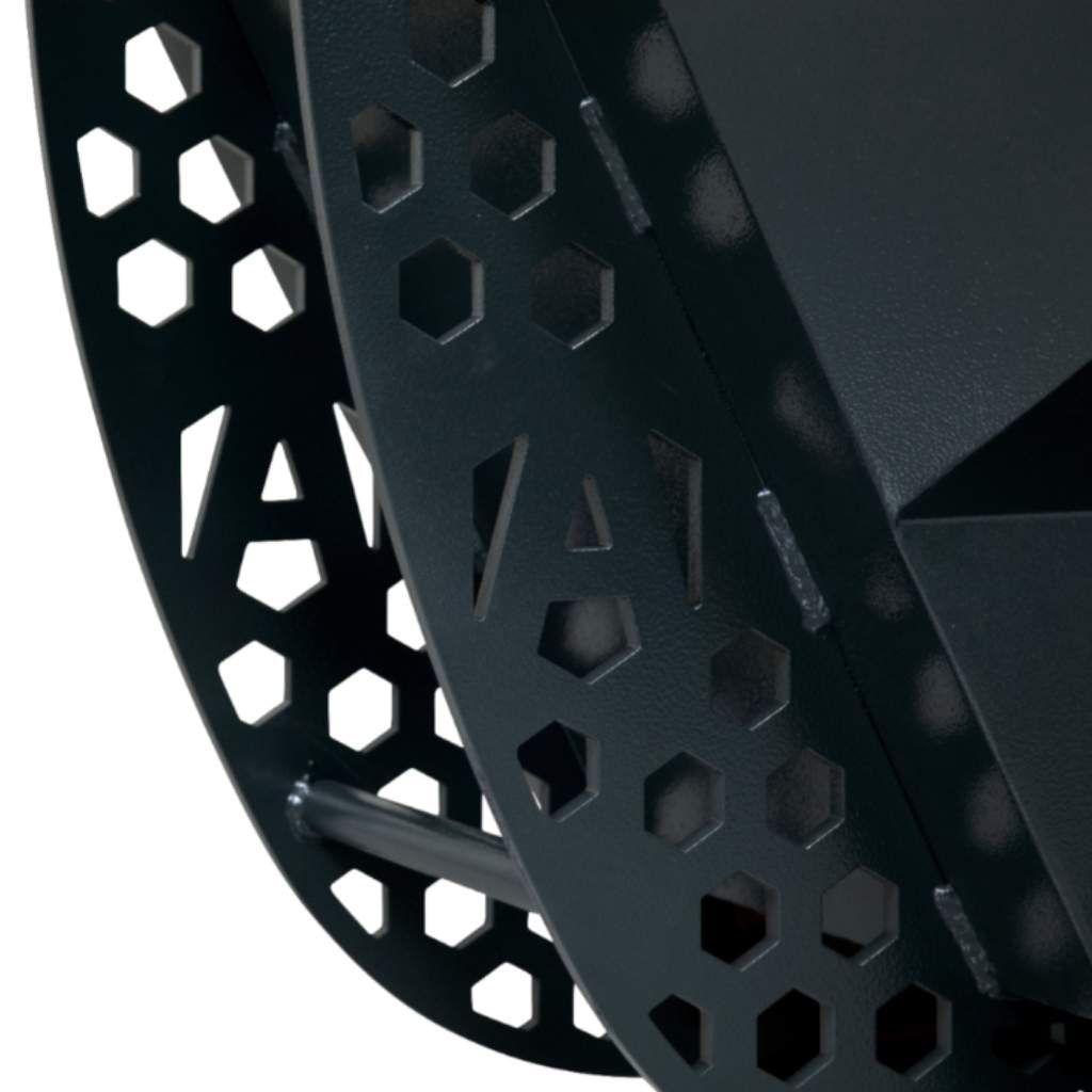 close up of an armogard rubble unit on a white background