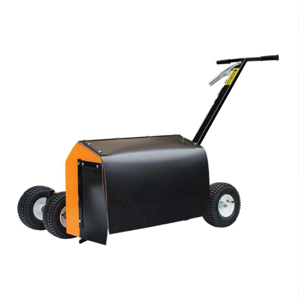 Black and orange brave pro 7 inch trencher on a white background