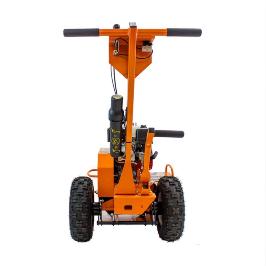 Orange brave 18 in trencher on a white background