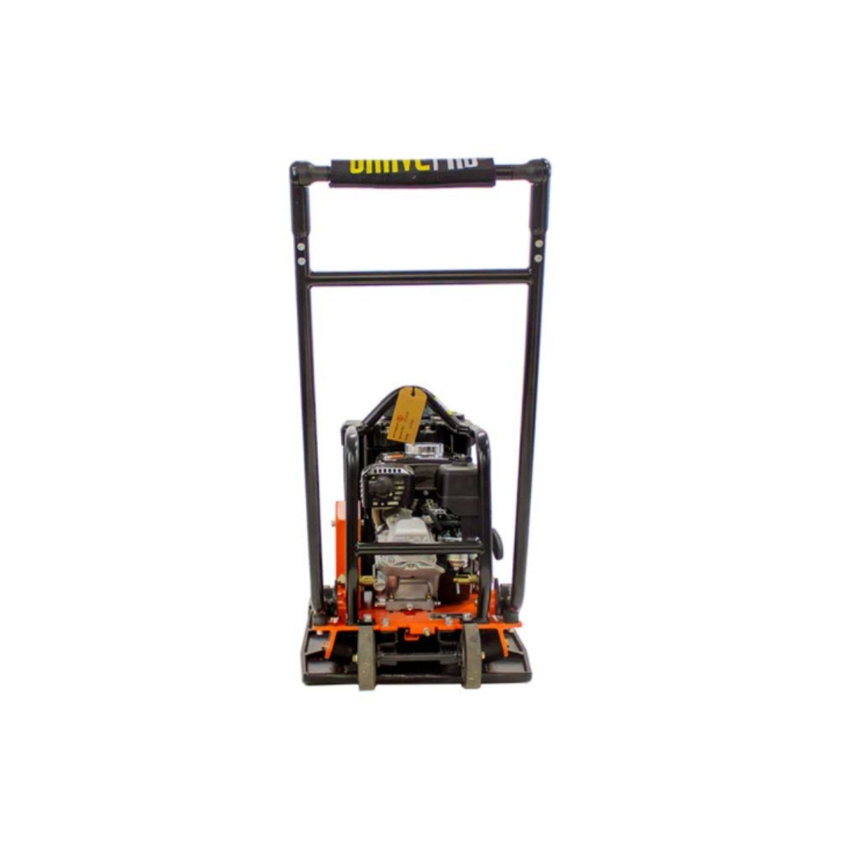 Orange and black bravepro plate compactor BRPFP145H with visible brand name on a white background