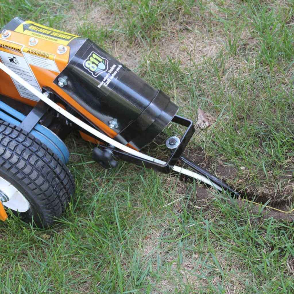 brave wire installer BRPT4H in action on grass