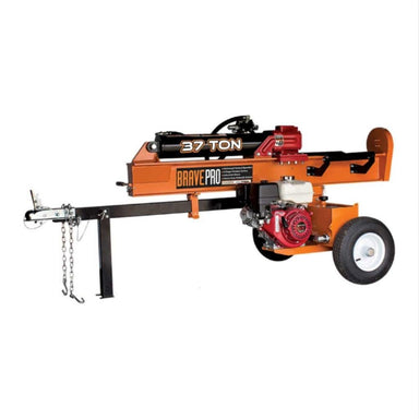 Brave Pro 37-ton log splitter on a white background