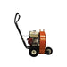 Brave Pro walk behind blower BRPB160H with a red engine and black handle on a white background