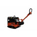 Orange and black bravepro 20 in reversible plate compactor machine on a white background