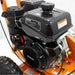 Kohler Command Pro engine on a bravepro 14 hp stump grinder with a white background