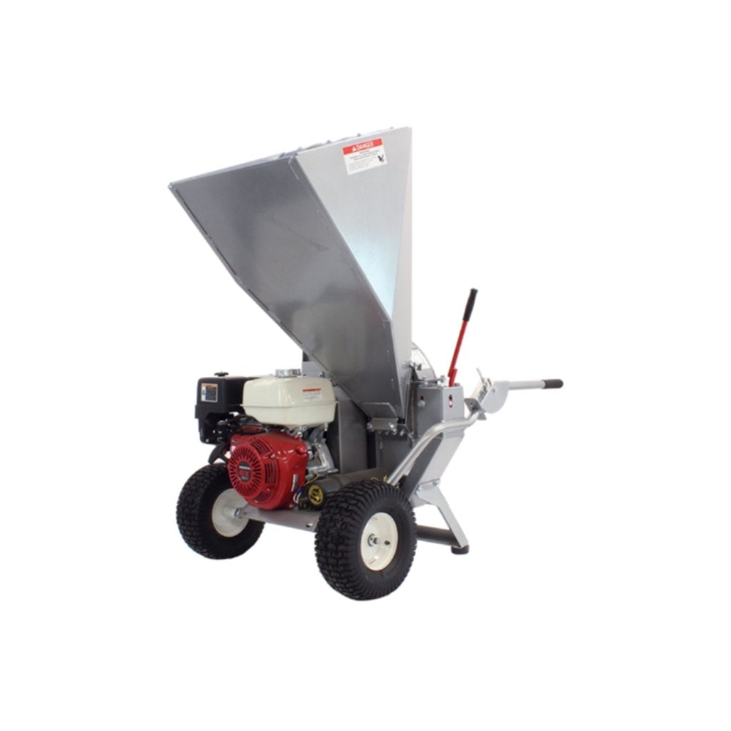 dosko brush chipper 4in with a red engine on a white background