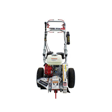 Dosko mini 6 hp stump grinder on a white background