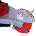 dosko 20 hp self propelled stump grinder cutting disc with warning label on a white background