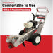 dosko Stump grinder 13 hp with 5-position handlebar on a red and white background