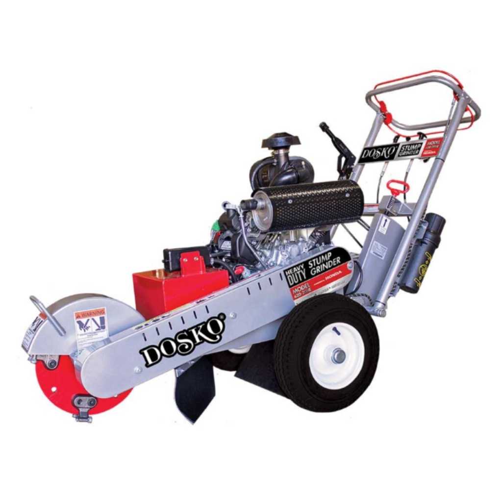 Dosko 20 hp stump grinder on a white background