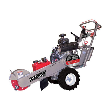 dosko self propelled 20 hp stump grinder on a white background