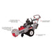 DOSKO 20 hp stump grinder with features highlighted on a white background