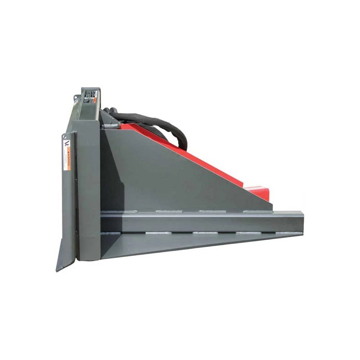 Gray metal Greywolf tree puller attachment with red accents on a white background