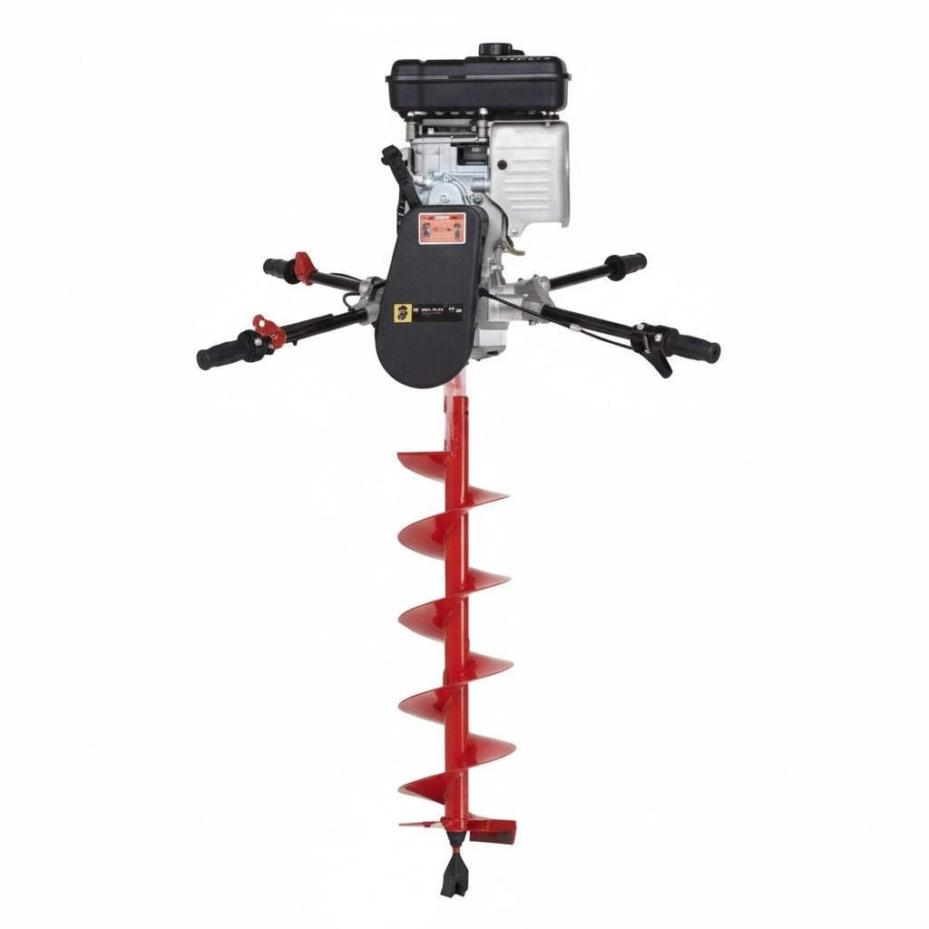 groundhog c715 with red spiral blade on a white background