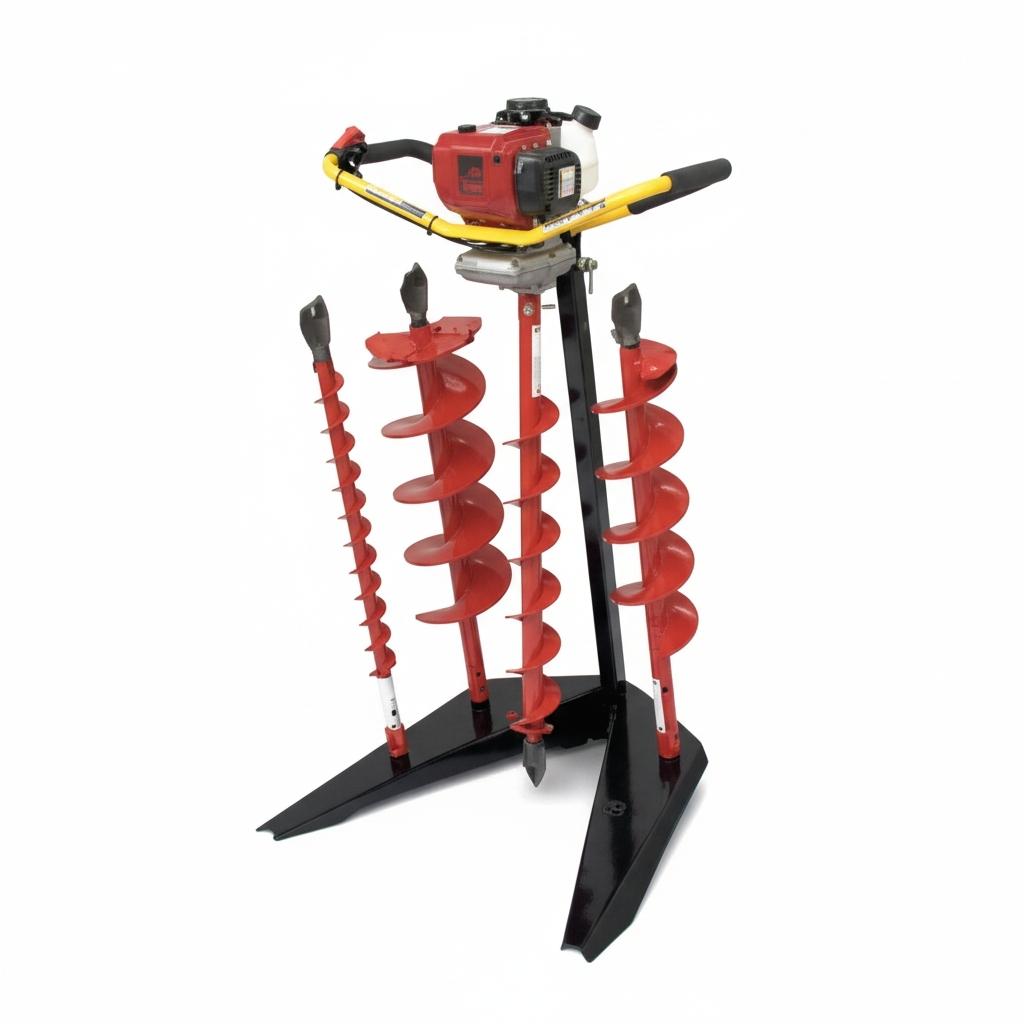 groundhog model one with multiple attachments on a white background