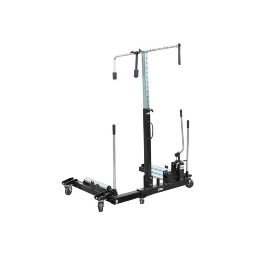 k and m manufacturing wheel dolly on a white background