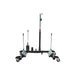 Black k & m wheel dolly  with wheels on a white background