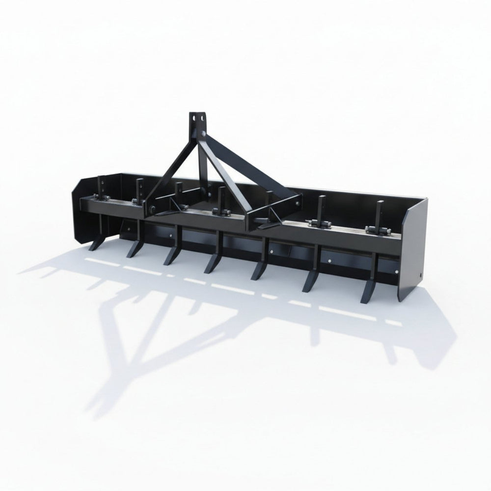 Black loflin box blade on a white background