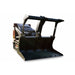 Black loflin mini skid steer grapple bucket on a white background