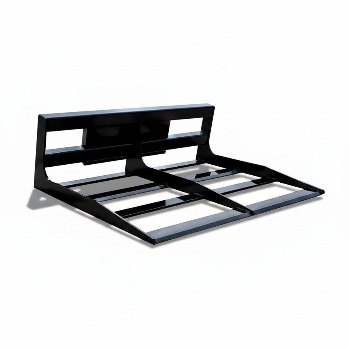 Black loflin land plane on a white background