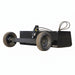 Black loflin land leveler with wheels on a white background