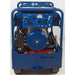 Blue Makinex generator 23kw 480v on a white background