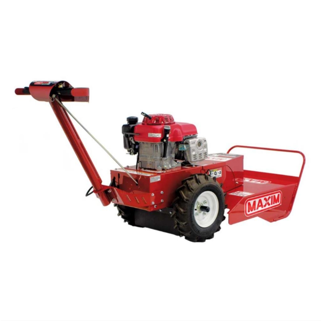 Red maxim 26 inch brush cutter with 'Maxx' branding on a white background
