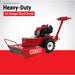Red maxim 26 brush cutter with 'Maxim' branding on a white and red background