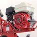 Red maxim 26in commercial tiller with a Honda GX160 engine on a white background