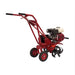 Red maxim compact rm4h tiller with engine on a white background