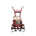 Red and beige maxim rm4h gx120 tiller with 'Harrington' branding on a white background