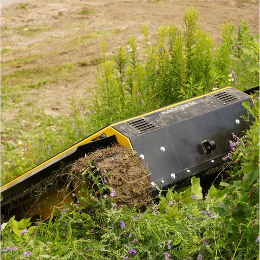 movex xc 48 moving over heavy grass 