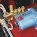 close up of the pressure valves of the northstar 2750 ewlectgric hot water pressure washer.