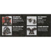 Technical features of a Northstar 30 gallon gas air compressor with text on a black background