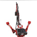Red nortrac towable trencher on a white background