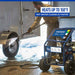 Person using a powerhorse 3600 psi hot water pressure washer to clean a vehicle with a Powerhorse branded machine.