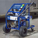 Blue Powerhorse 3600 psi pressure washer 2.6 gpm on a concrete floor with a truck in the background.