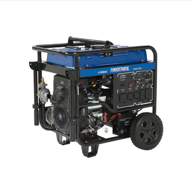 Portable powerhorse 15000w generator with 'Powerhorse' branding on a white background