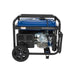 Blue and black powerhorse 12500w generator on a white background