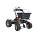 Spyker 120 lb ride on Fertilizer spreader on a white background