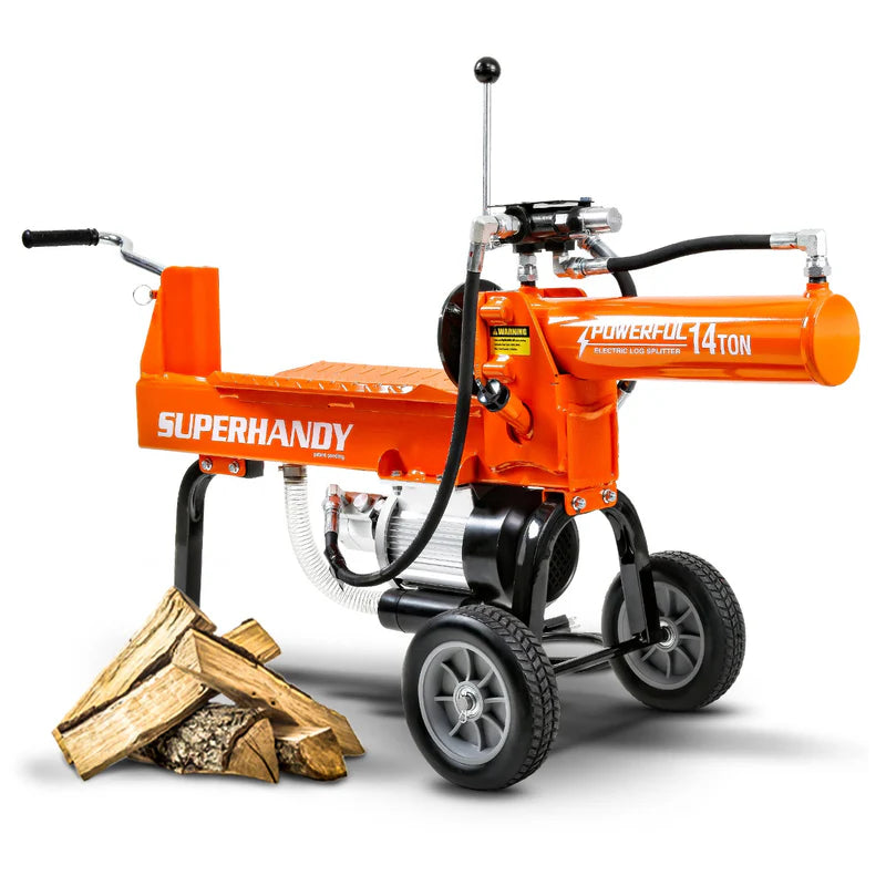 14 Ton Electric Log Splitter - 120V Corded, 20" Max Log Length