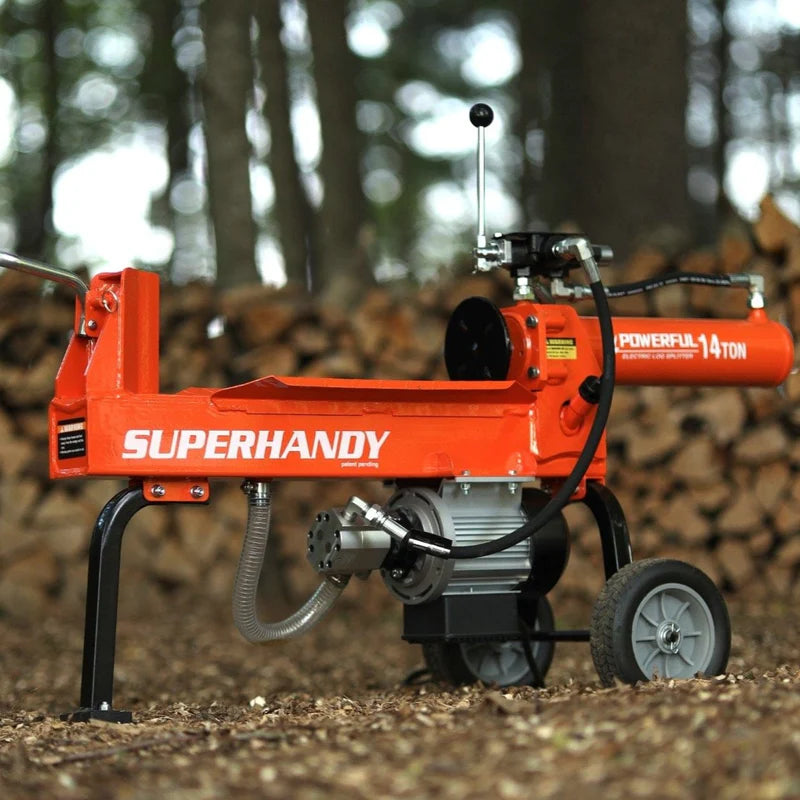 14 Ton Electric Log Splitter - 120V Corded, 20" Max Log Length