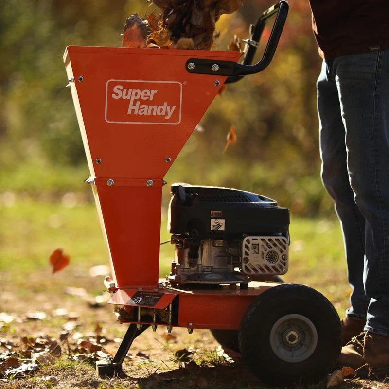 SuperHandy Gas Leaf Mulcher - 3.4HP 145CC, 1" Max Branch Diameter