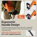 Ergonomic superhandy 20v electric snow blower with adjustable handle and telescopic pole on a beige background