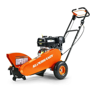 Orange SuperHandy stump grinder on a white background