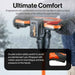 superhandy Ice drill with comfortable handles and safety switch, used for drilling through ice.