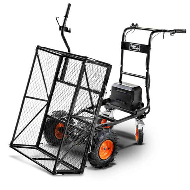 superhandy 48v electric cart on a white background