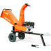 Orange superhandy 5 inch towable wood chipper with visible branding on a white background