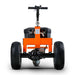 Orange and black superhandy 2800 lbs electric trailer dolly on a white background